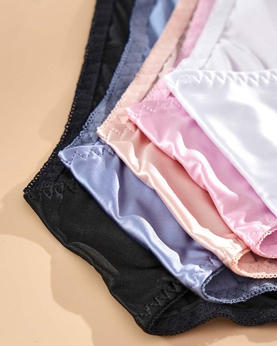 Culotte Femme Élégant Satin Dentelle