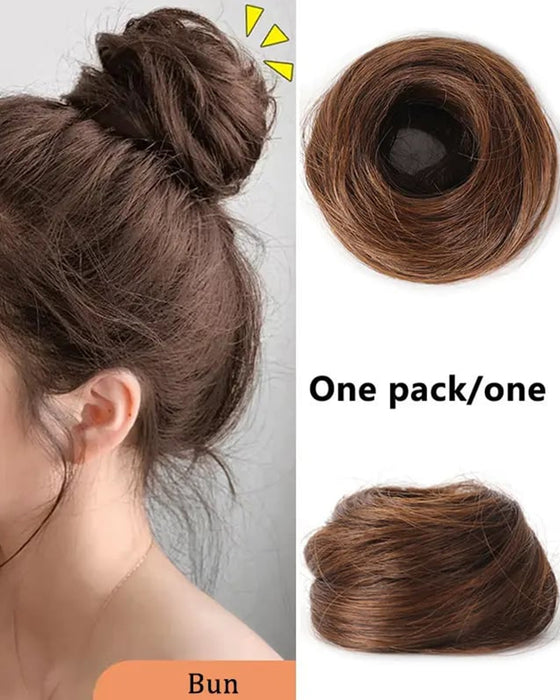 Accessoire Capillaire Chignon Désordonné Synthétique Pour Femmes