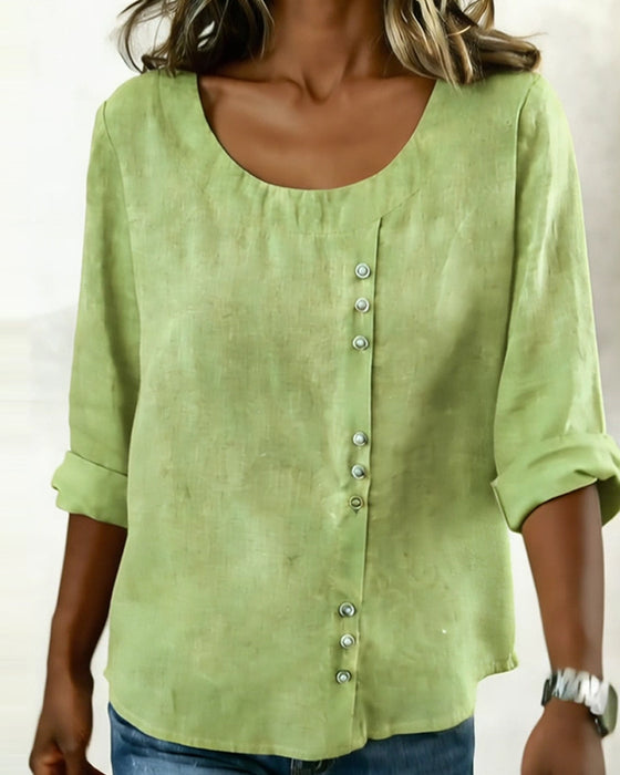 Haut Col Rond Manche Longue