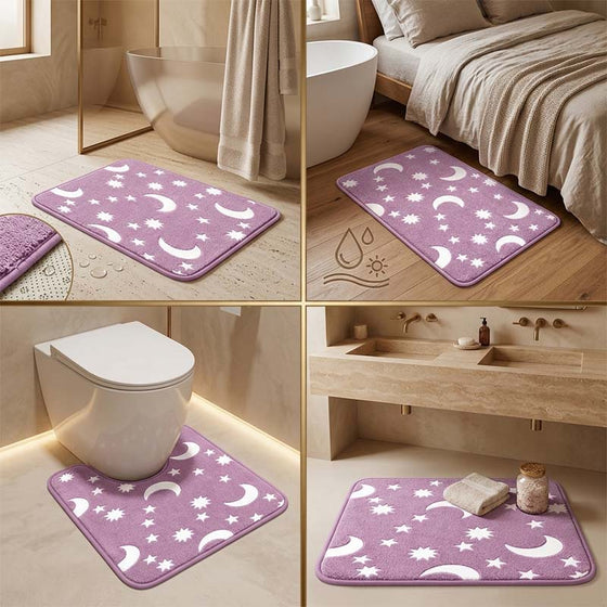 Tapis de sol en polaire corail luminescent