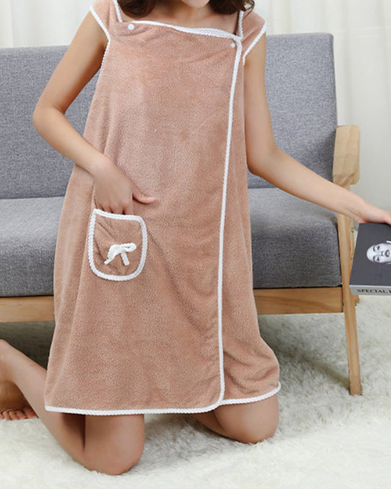 Peignoir Femme Polaire Corail