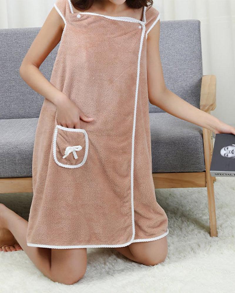 Peignoir Femme Polaire Corail