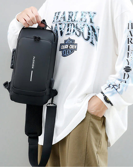 Sac de poitrine antivol avec mot de passe