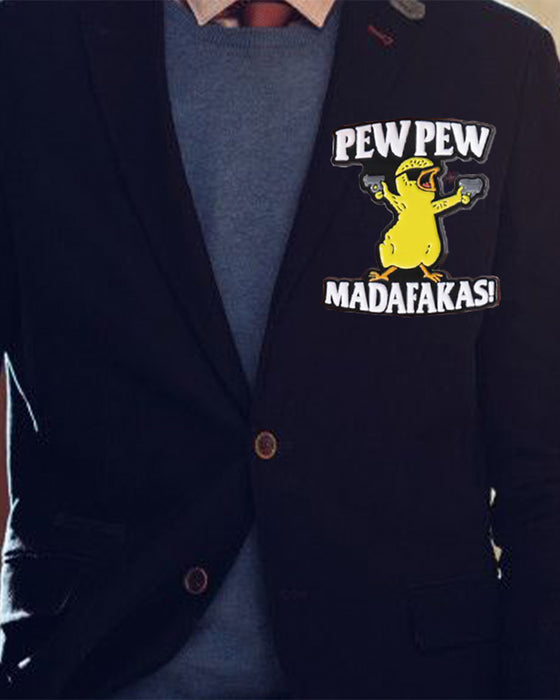 Broche avec Lettre & Design de Canard Cartoon