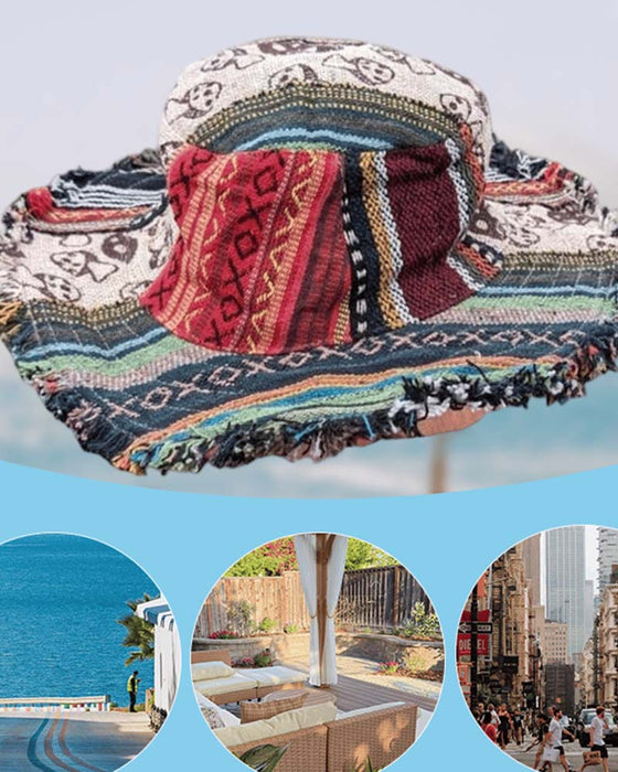 Chapeau Patchwork Coloré Seau