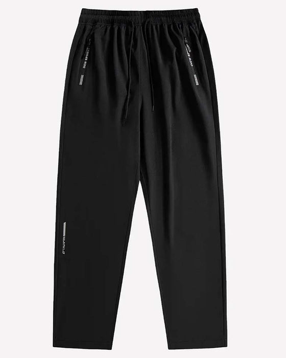 Pantalon Taille Élastique Lettre Imprimé Athlétique