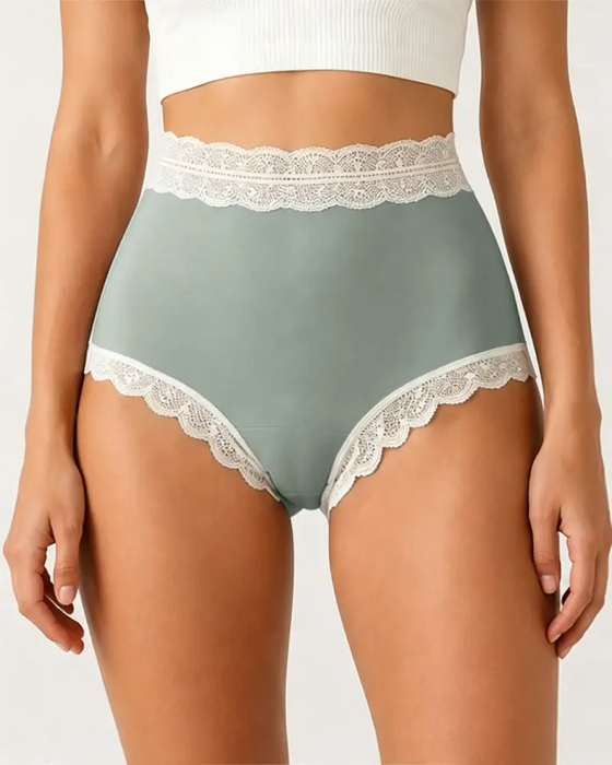 Lingerie Taille Haute Contrôle Du Ventre Sans Couture Dentelle