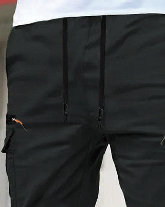 Pantalon Homme Poignet Élastique Unie Décontracté