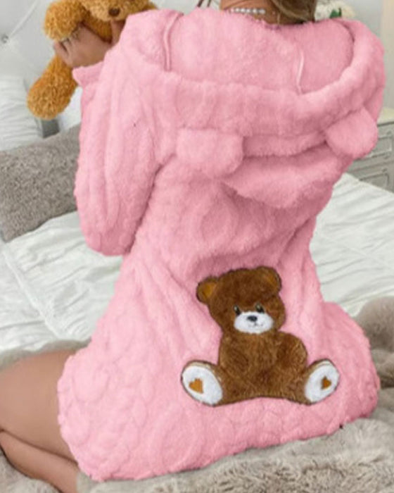 Combinaison Unie Capuche Polaire