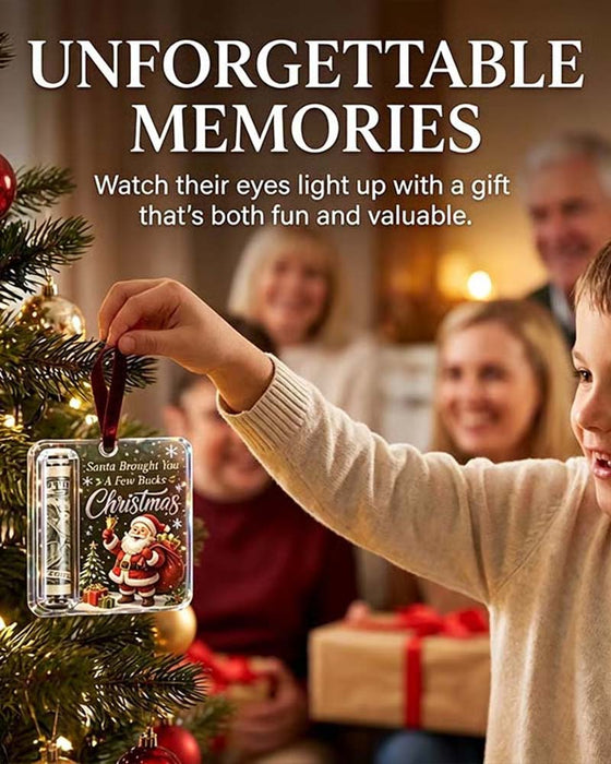 Noël Argent Cadeau Ornement