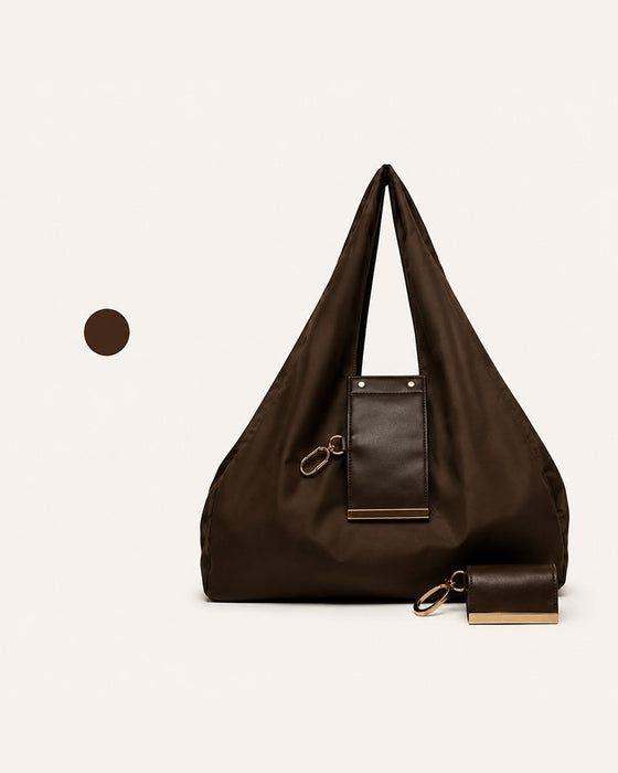 Sac Transformable Charm – Tote En Cuir Vegan Élégant & Charm Porte-Clés