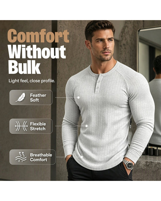 T-Shirt Rayure Verticale Manche Longue