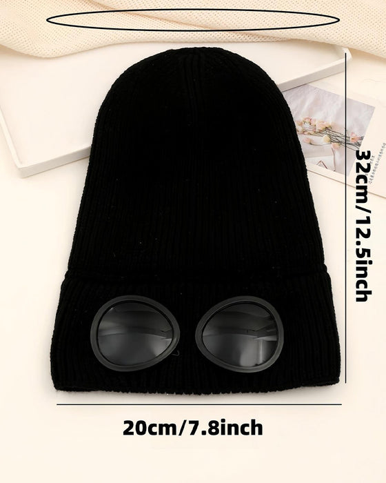 Bonnet Unisexe Uni Avec Design De Lentille De Lunettes