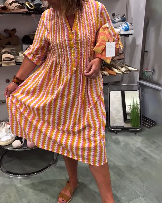 Robe À Imprimé Vagues