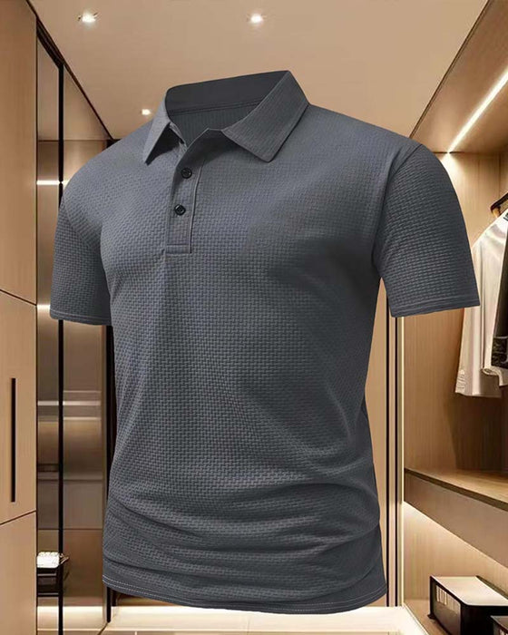 T-Shirts Revers Patte De Boutonnage Bouton