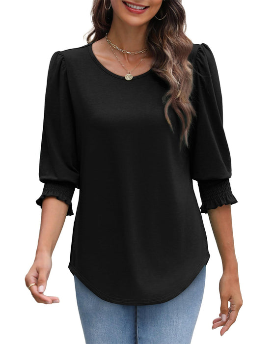Blouse Manche Bouffante Imprimée