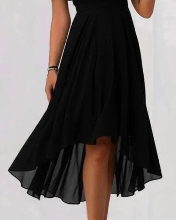 Robe Mesh Patchwork Irrégulière