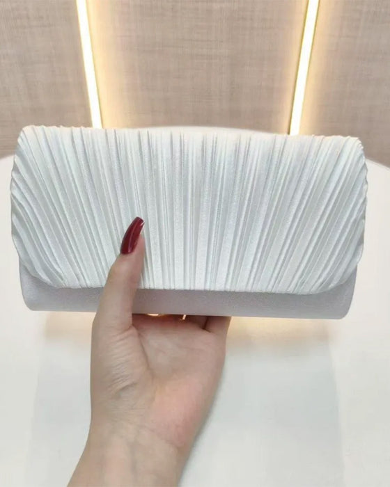 Sac Solide Couleur Plissé Épaule
