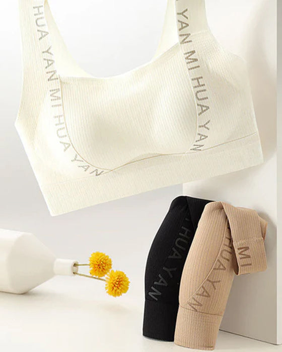 Sous-vêtement Sans Couture Bretelles Larges Haute Élasticité