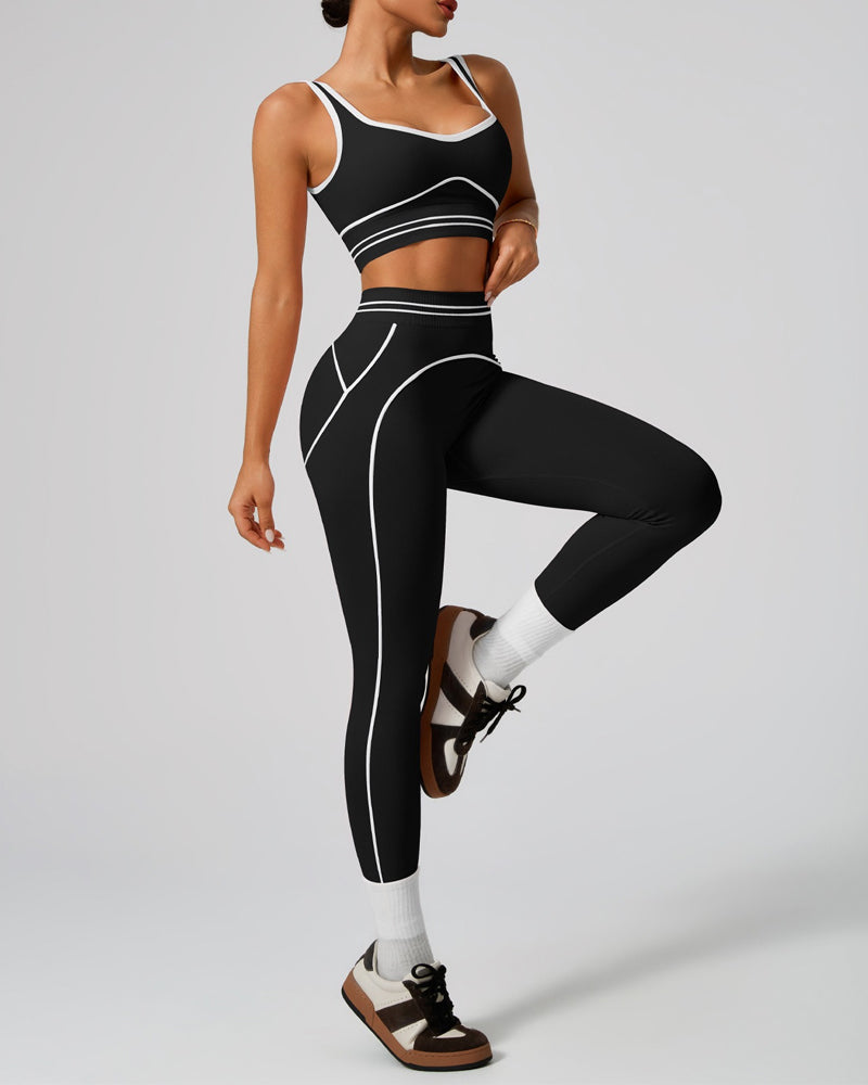 Set Sport Tank Taille Haute Yoga