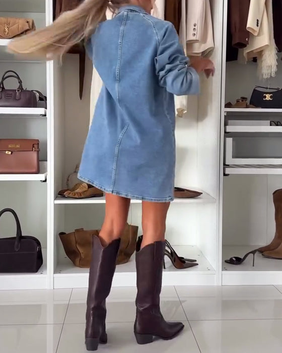 Robe Ample Manches Trois-Quarts Raglan