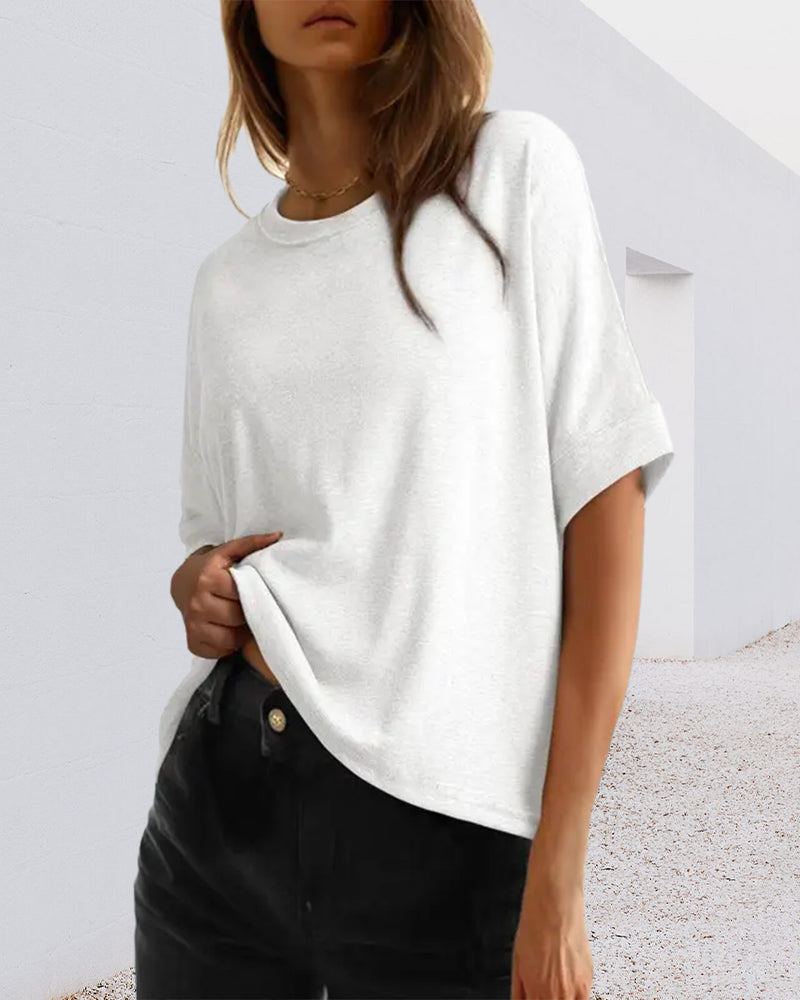 T-Shirt Chauve-Souris Manche Courte