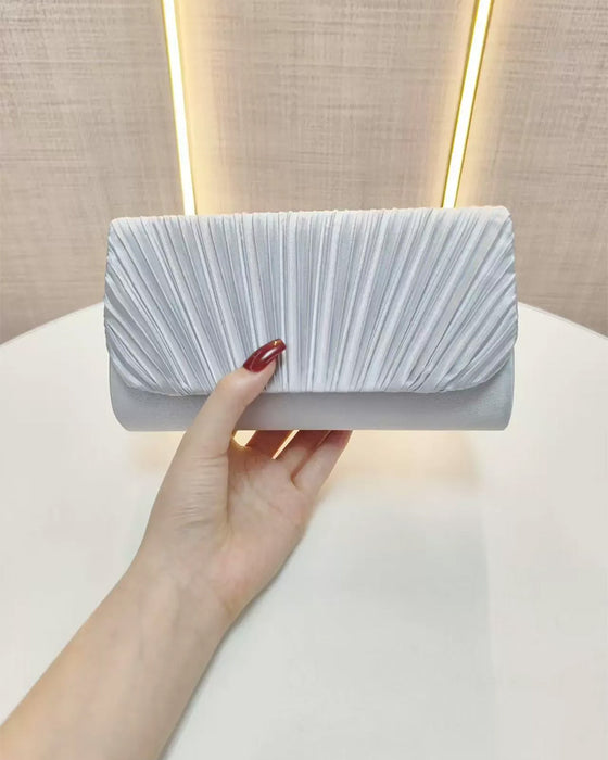Sac Solide Couleur Plissé Épaule