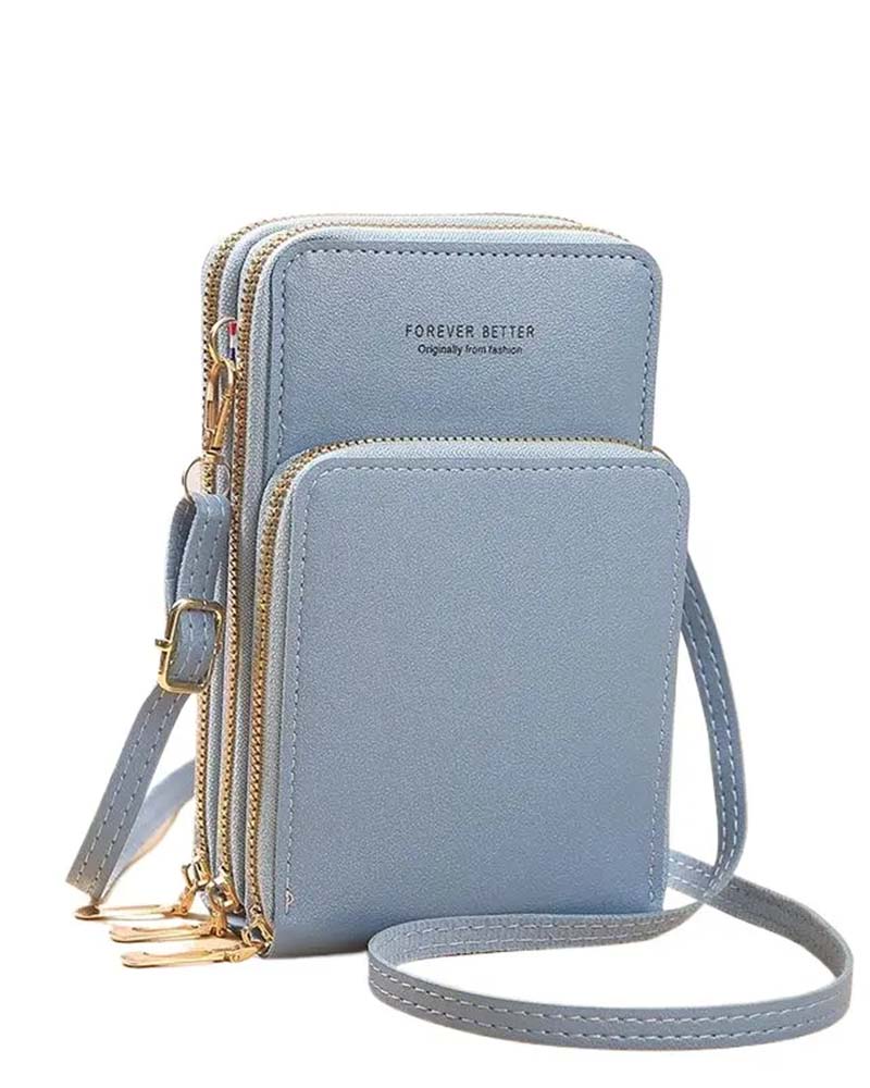 Sac À Téléphone Crossbody Mode Unicolore