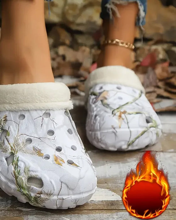 Chaussons motif élégant antidérapant