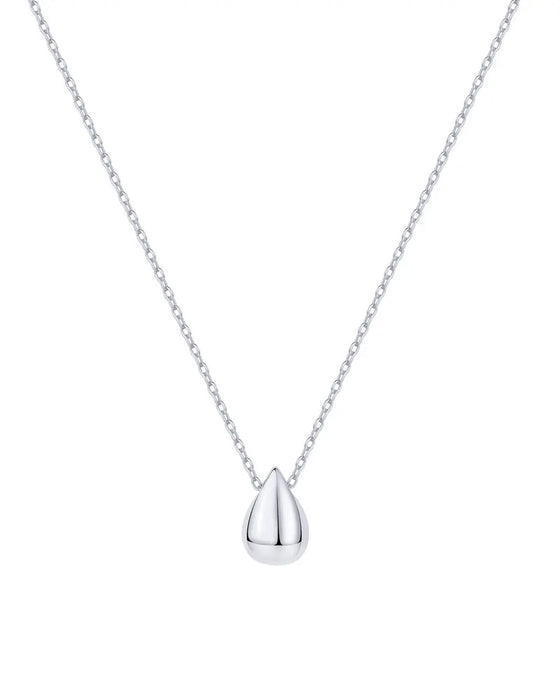 Collier Femme Pendentif Goutte Plaqué Or 14K Avec Chaîne Ajustable