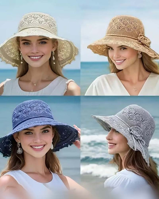 Chapeau Femme Fleur Au Crochet Pêcheur