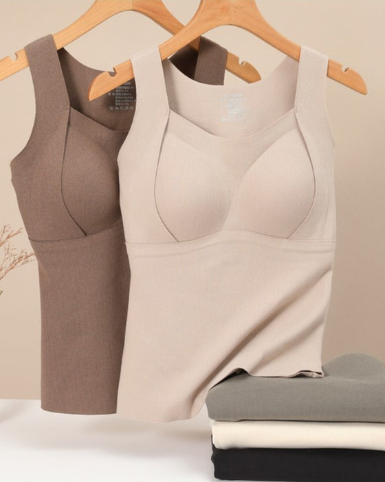 Gilet Thermique Femme avec Soutien-Gorge Intégré