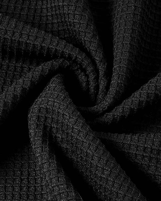 Top Avec Texture en Waffle, Manches Raglan Et Design En Blocs De Couleur