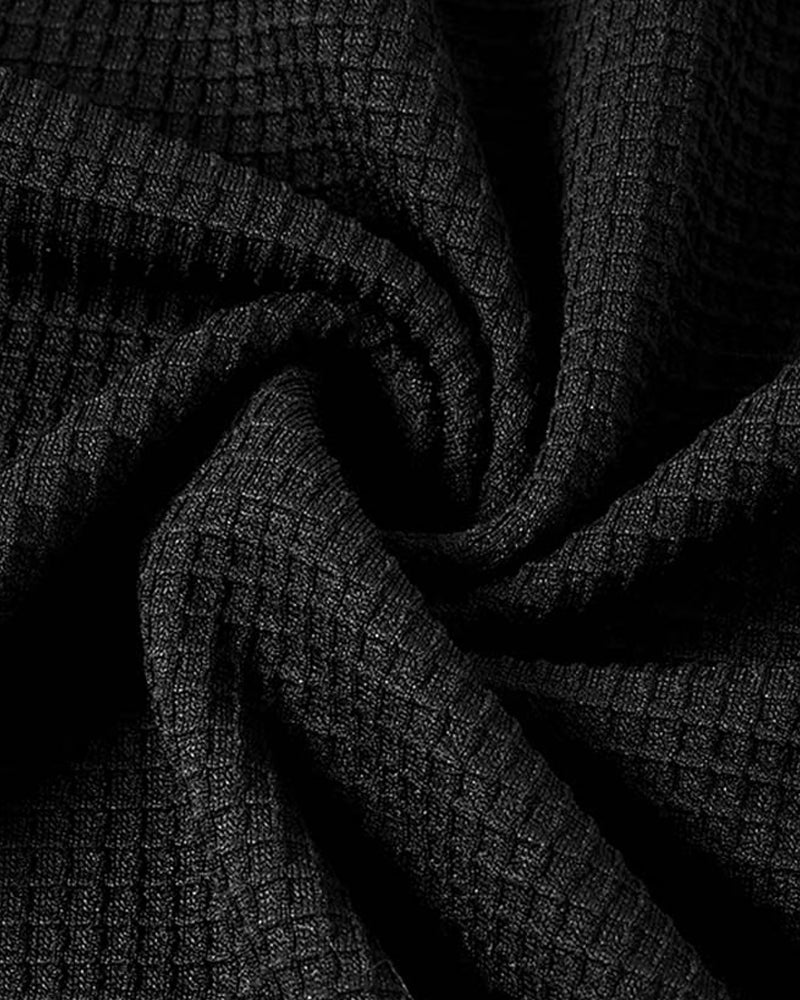 Top Avec Texture en Waffle, Manches Raglan Et Design En Blocs De Couleur