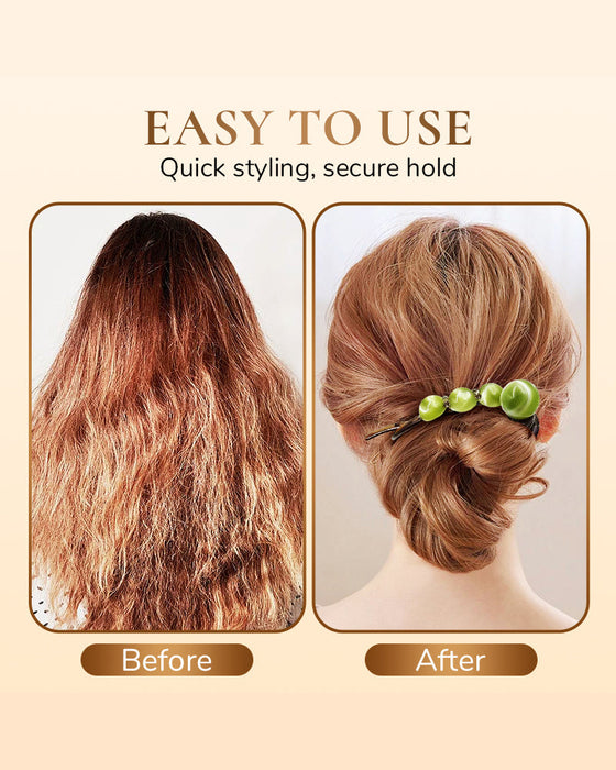 Barrette Élégante Pour Coiffures Vers L’Arrière