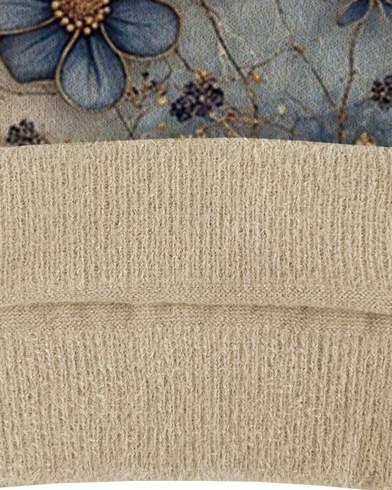 Pull-Over Motif Fleur Aquarelle Sans Manches