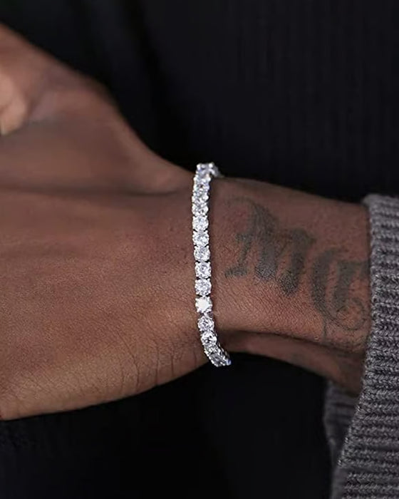 Bracelet Étincelant Moissanite