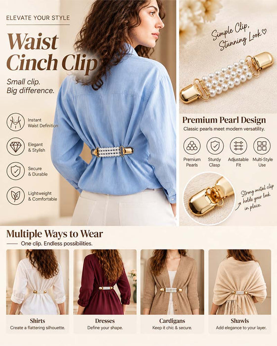 📿Pince À Ceinture Multi-Usages | Attache Pour Cardigan Et Châle💎