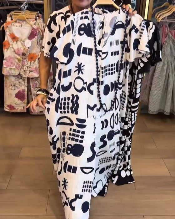 Jumpsuit Graffiti Abstrait Lâche