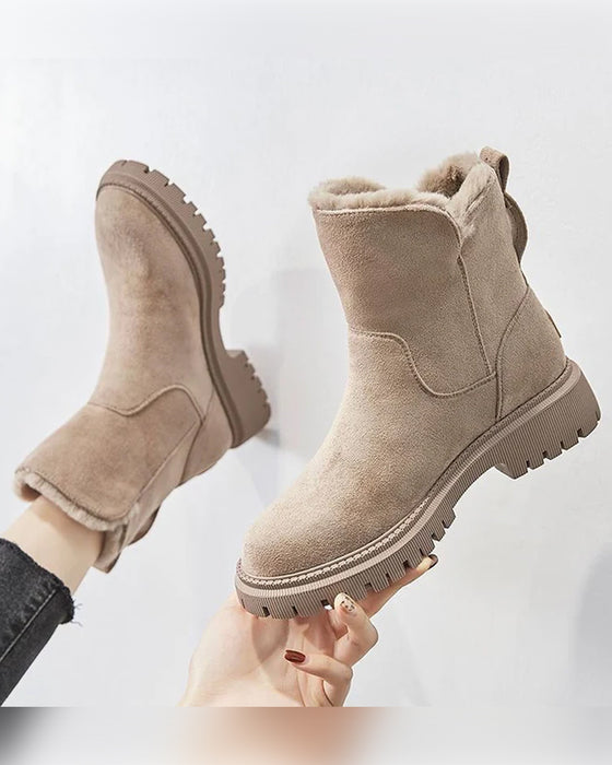 Bottes D’Hiver Pour Femme Avec Doublure En Polaire