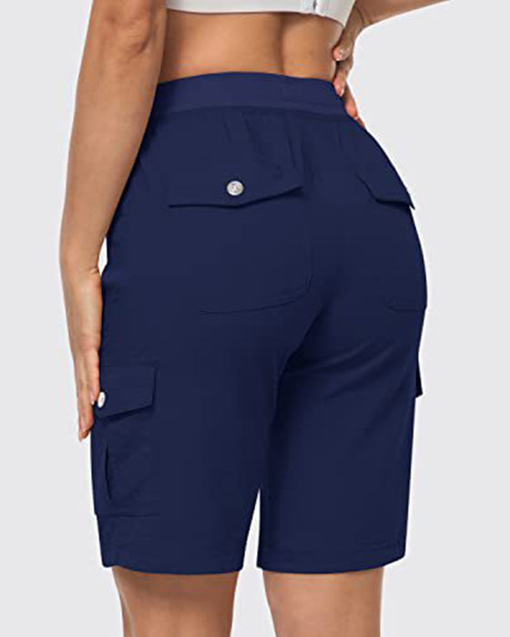 Shorts Femmes Short Cargo Séchage Rapide Avec Poches