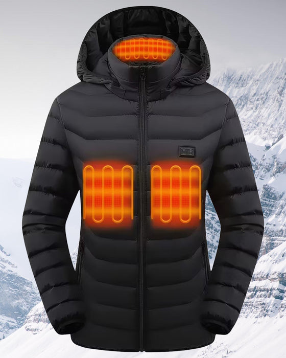 Manteau Intelligent Chauffant En Coton À Capuche