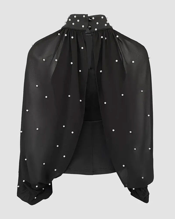 Top Avec Style Élégant Et Design à Manches Lanterne