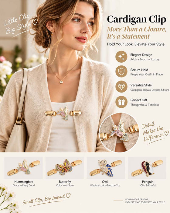 📿Pince À Ceinture Multi-Usages | Attache Pour Cardigan Et Châle💎