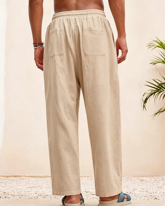 Pantalon Homme Décontracté Jambe Droite