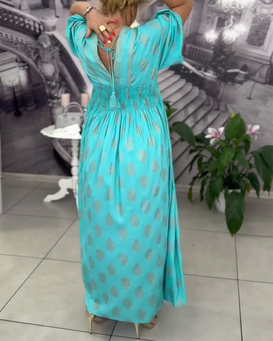 Robe Ample Imprimé Vacances Taille Maxi