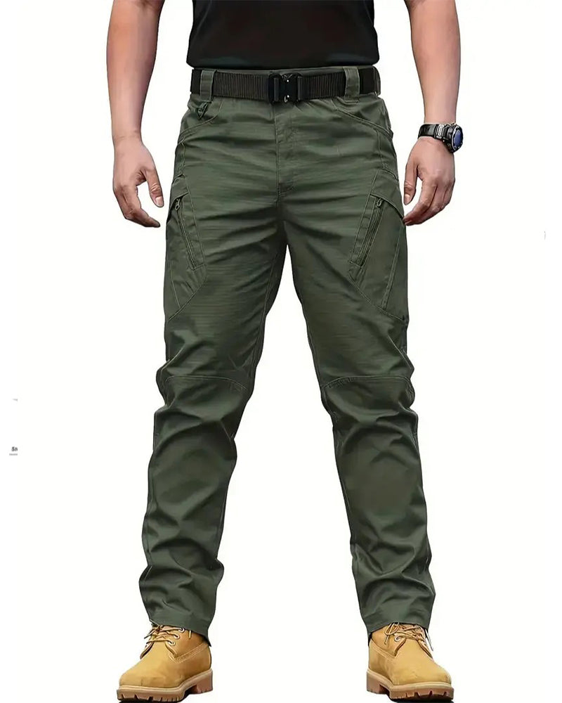 Pantalon Homme Tactique Pantalon Cargo, Multi-Poche Respirant Durable Travail Randonnée