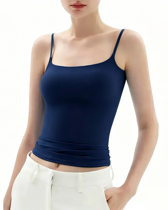 Haut Camisole Sans Couture Bretelles Spaghetti