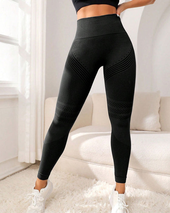 Pantalon Antidérapant Motif Yoga