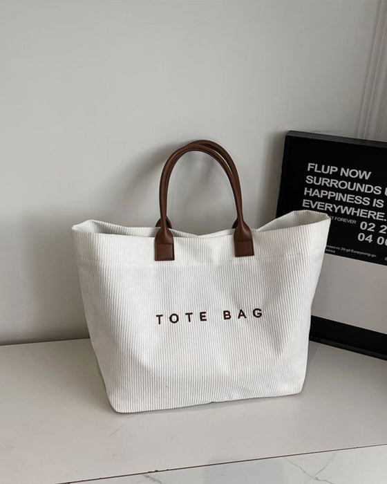 Sac Imprimé Lettre Tote